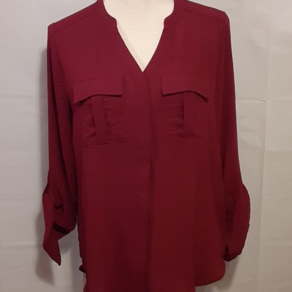 NWT a.n.a. ~ Plus Size 5X ~ Button Front Shirt